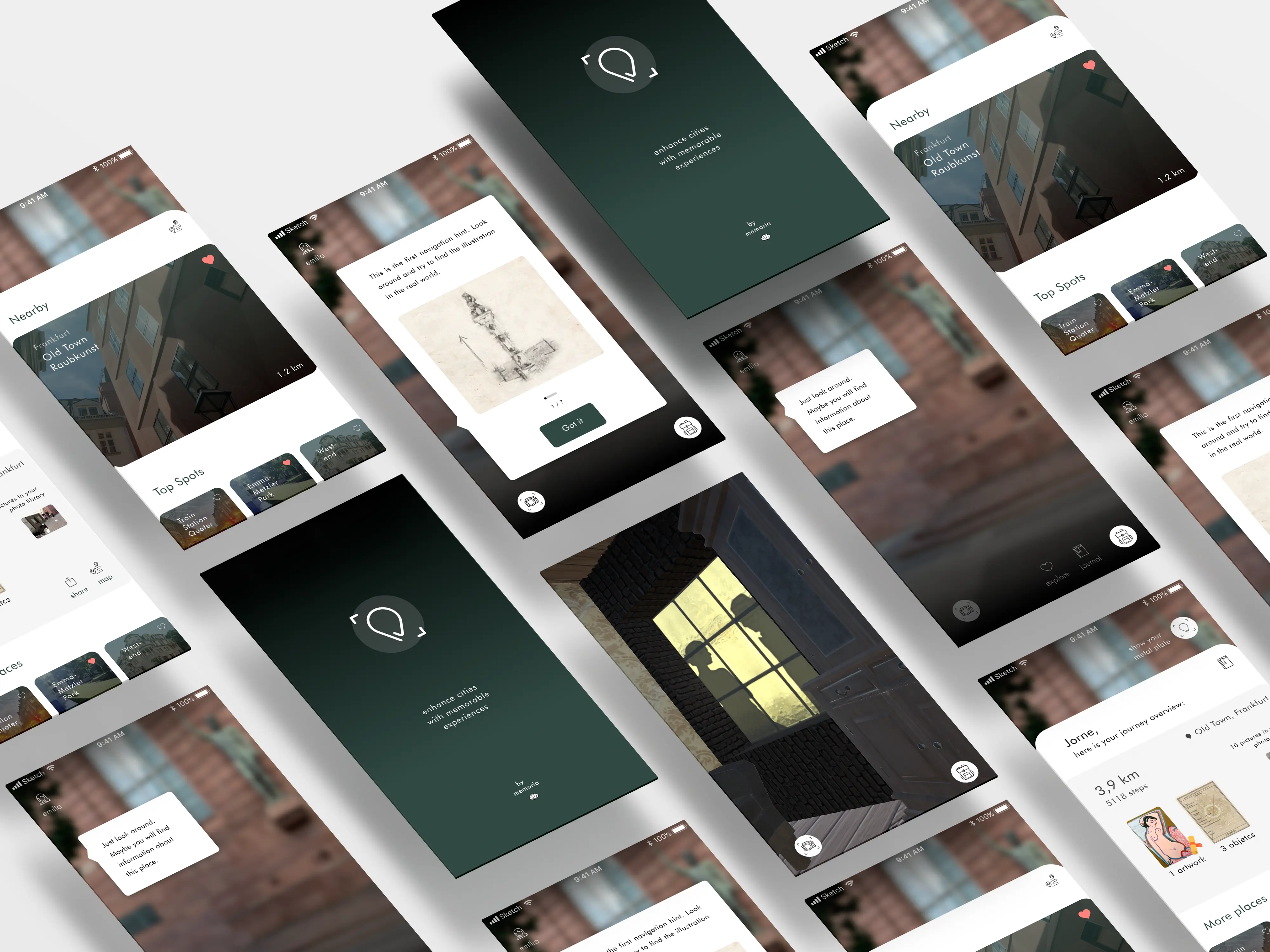 Raubkunst app screens