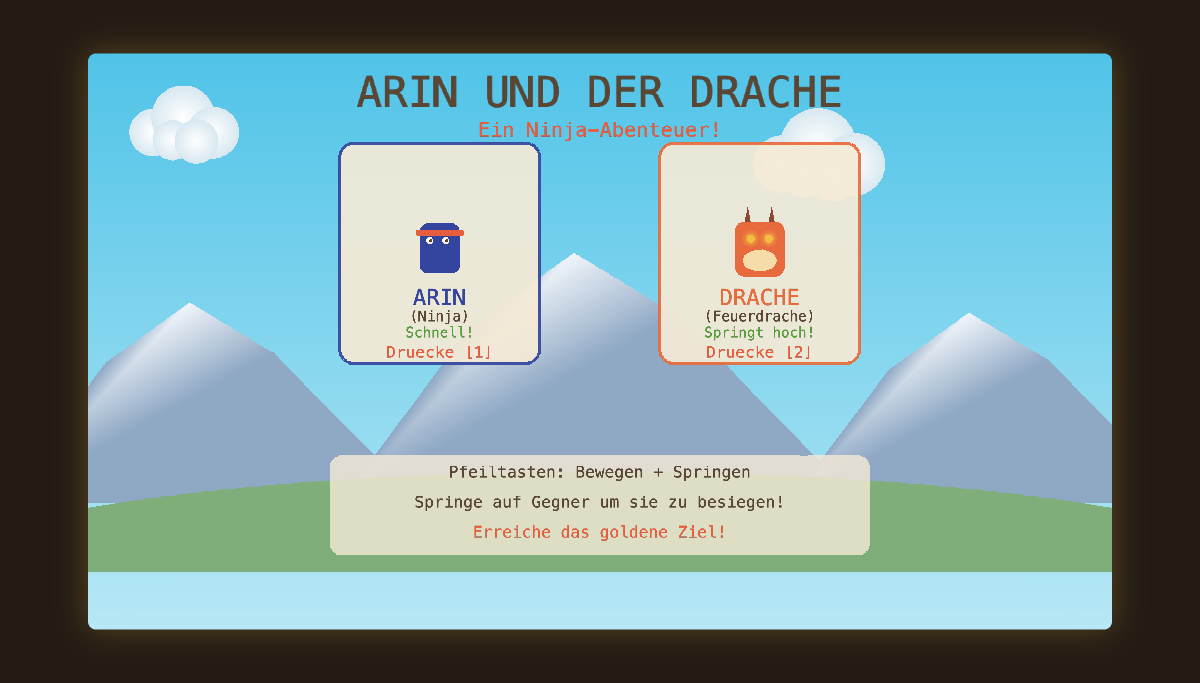 The same character-select screen repainted with mountains, parchment-style panels and a new title treatment